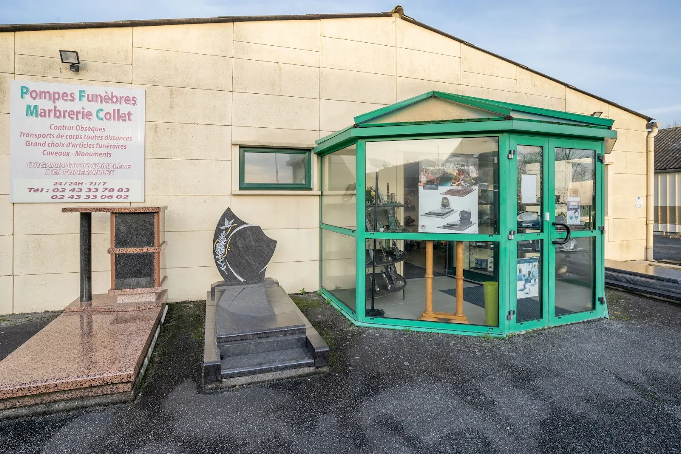 Agence pompres funèbres collet de Fresnay-sur-Sarthe